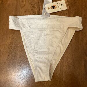 Billabong Womens Bikini Bottoms NWT Size Small S 8Sun Trip Tiki Aruba White